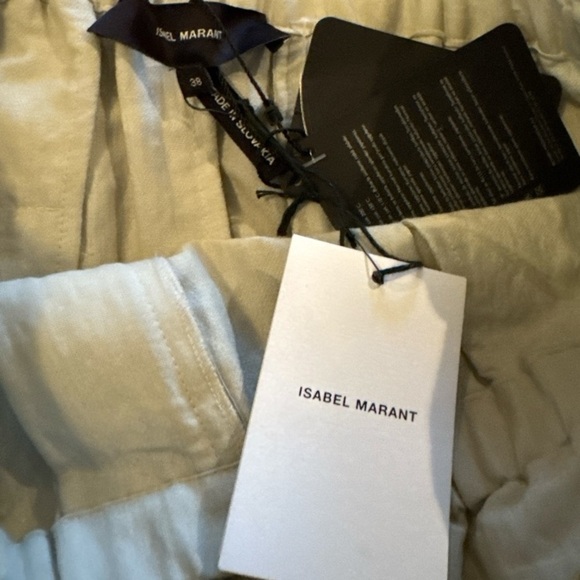 NWT Isabel Marant Cream Linen-Blend Mini Skirt FR 38 / US 6 Summer Resort Chic - Picture 3 of 9